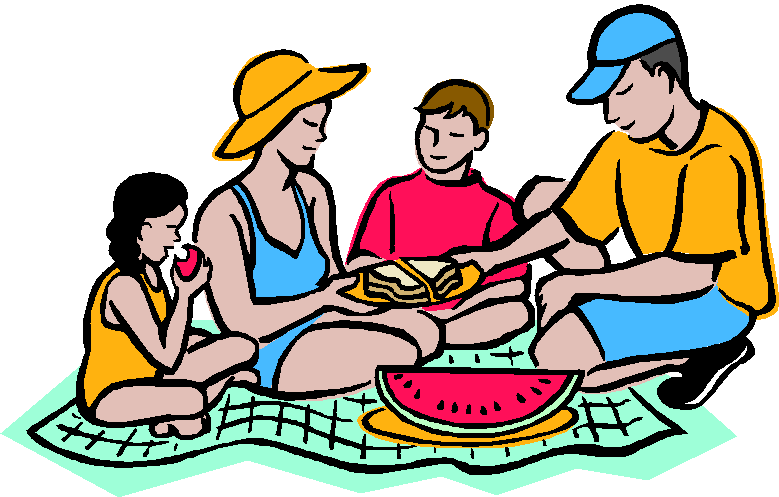 Clipart people picnic.