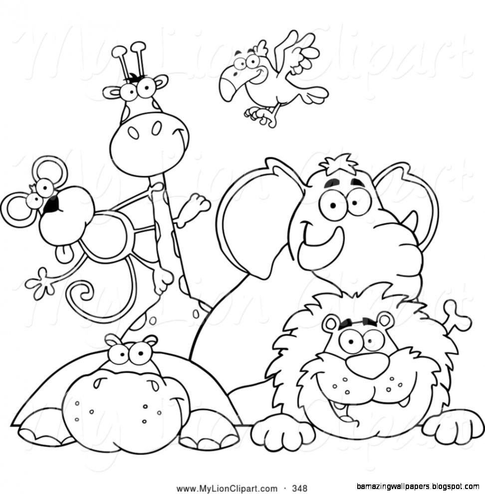 Group animals clipart.