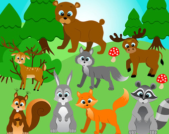 Free Forest Animal Cliparts, Download Free Clip Art, Free