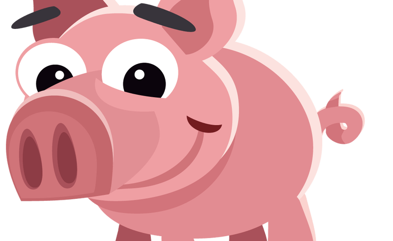 Mad clipart pig.