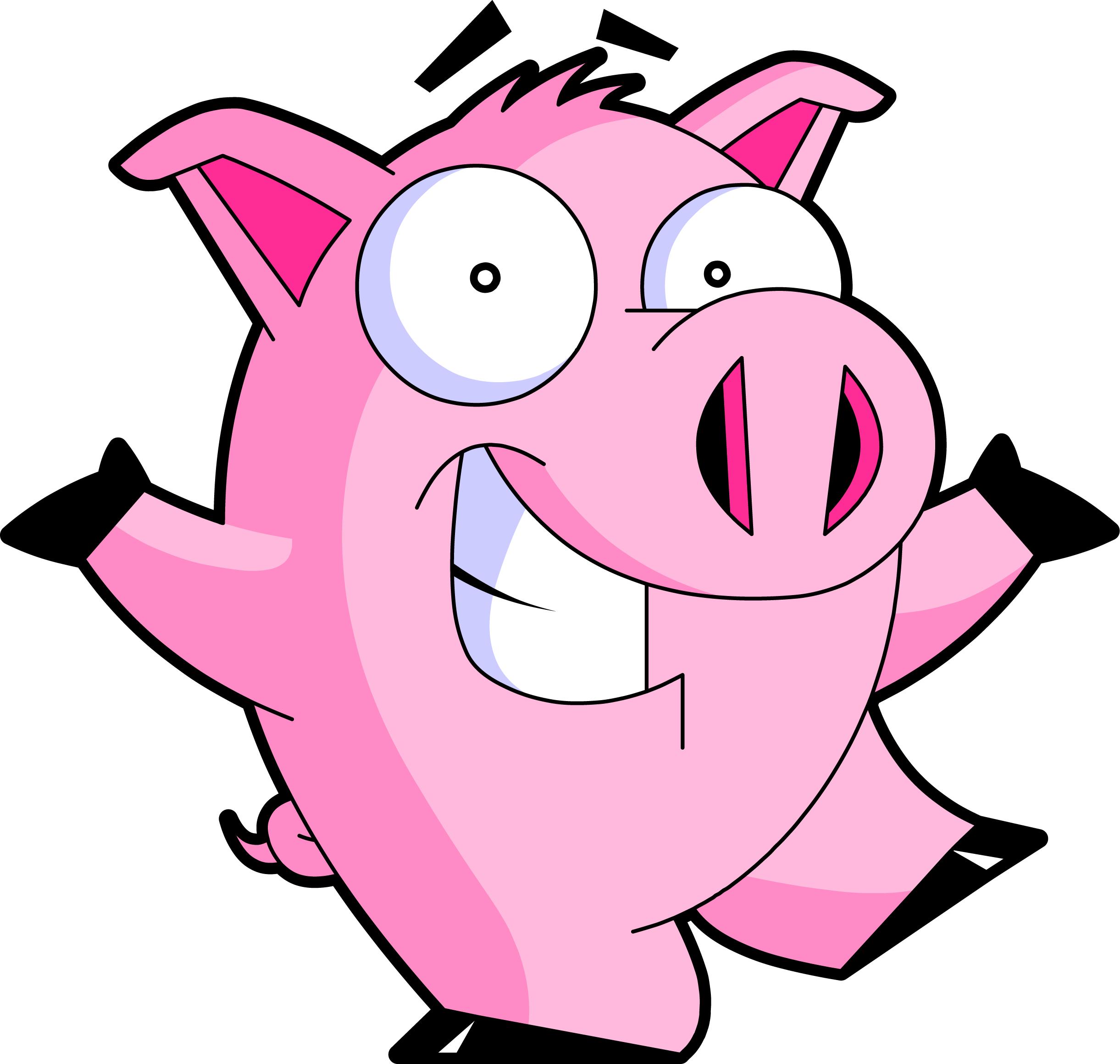 pig clipart animated