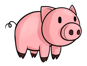Baby pigs clipart.