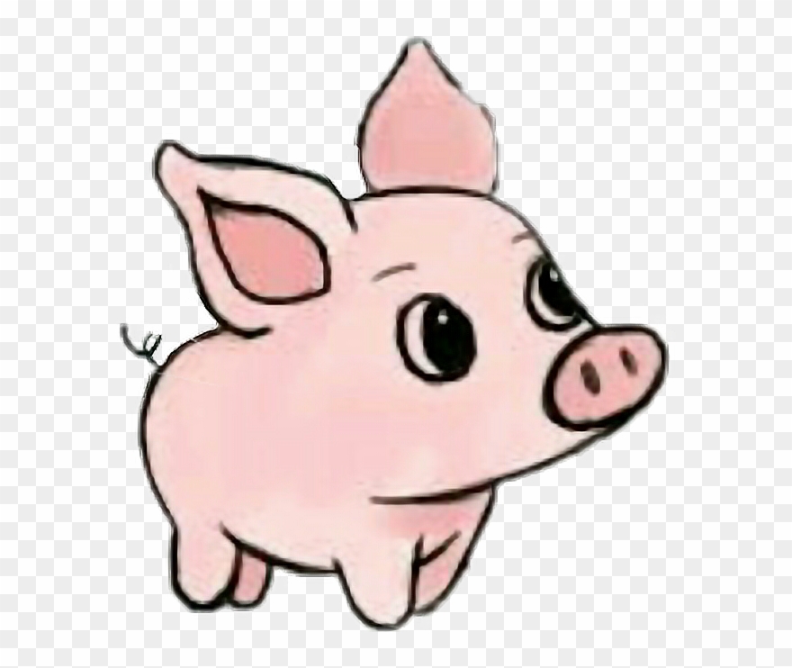 Cute Pig Art Clipart