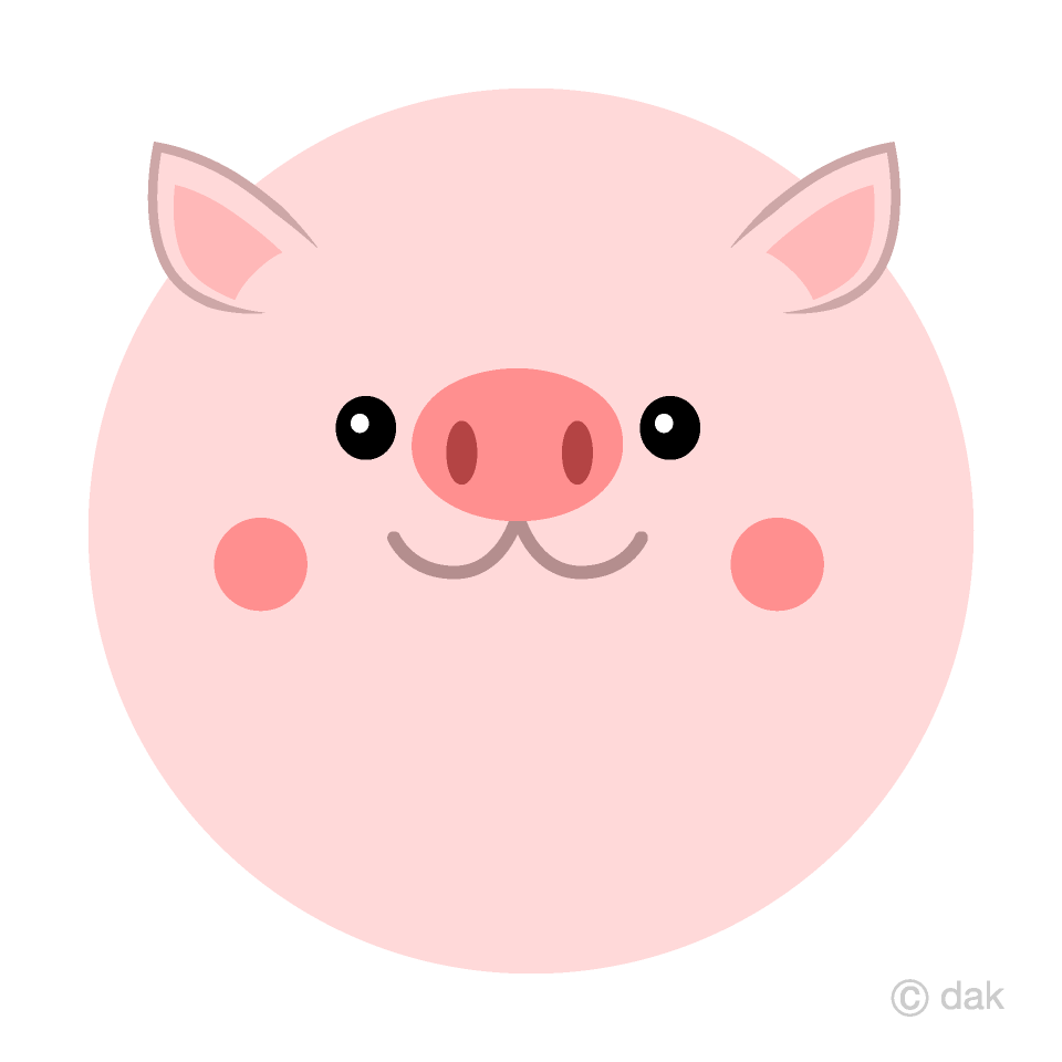 Fat Pig Face Clipart Free Picture