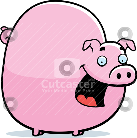 Fat Pig stock vector