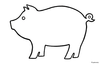 Outline Of A Pig