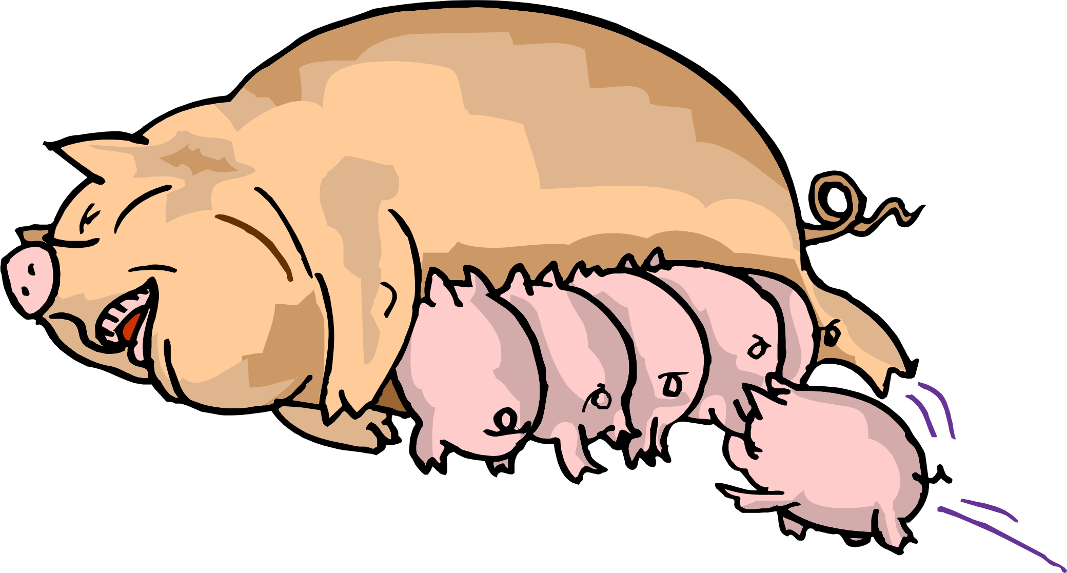 Free piglets cliparts.