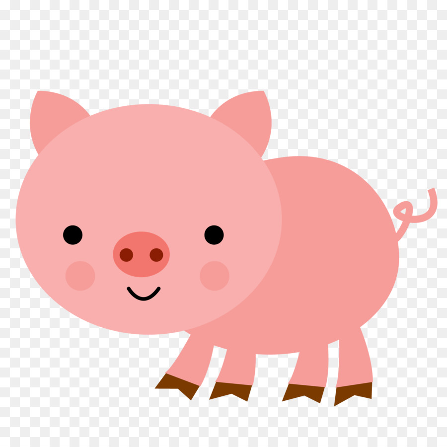 Pig cartoon clipart.