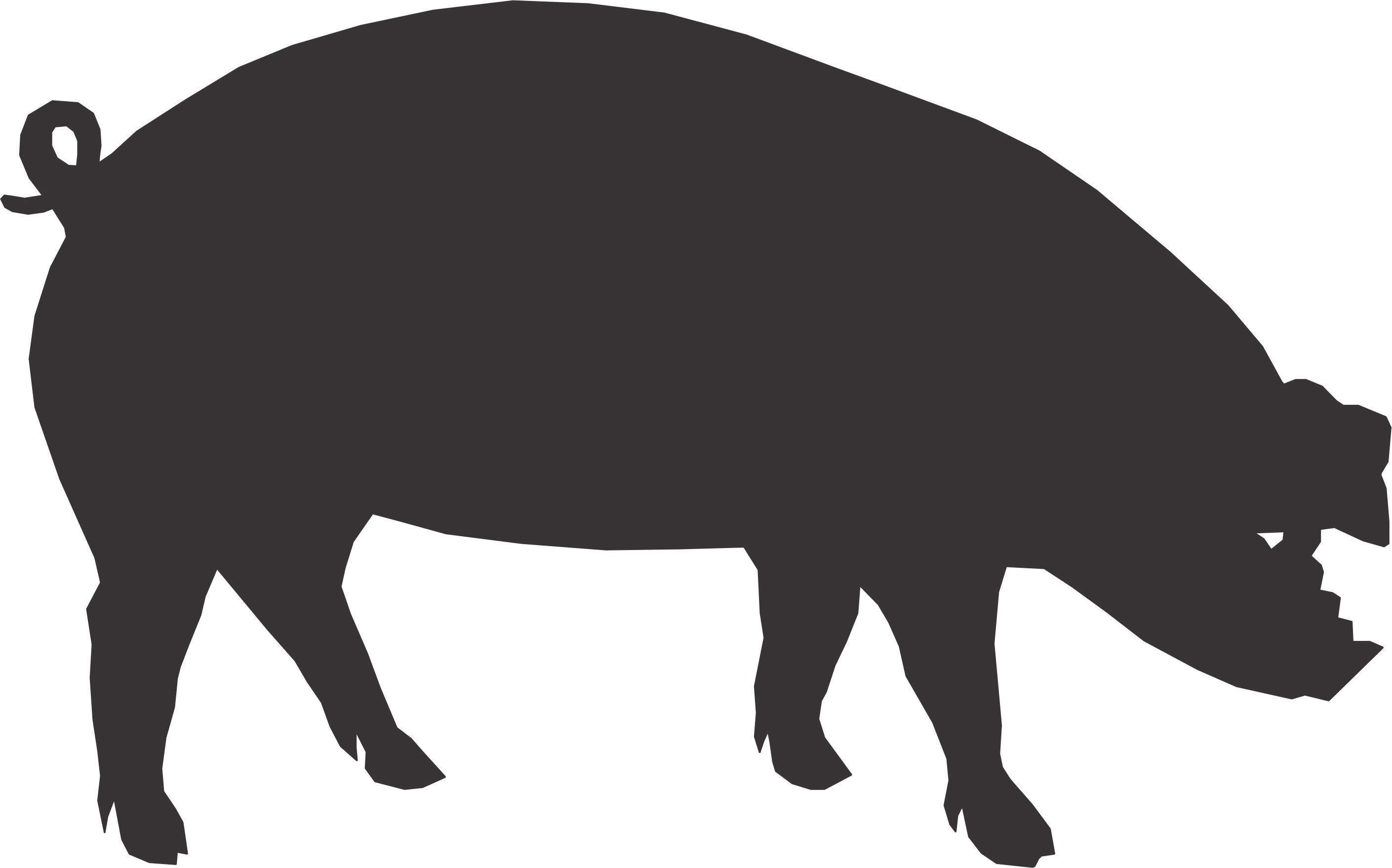 Free Pig Silhouette, Download Free Clip Art, Free Clip Art