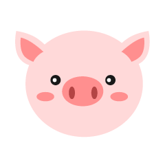 pig clipart standing