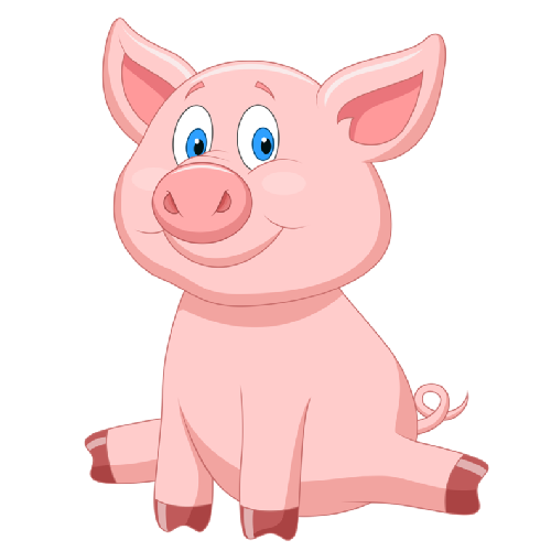 Pig cartoon clip.