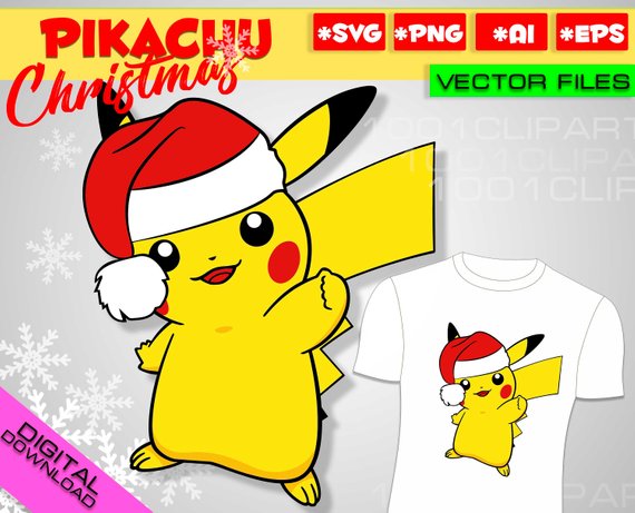 Pokemon svg Pikachu svg Christmas svg Pokemon GO svg Pokemon