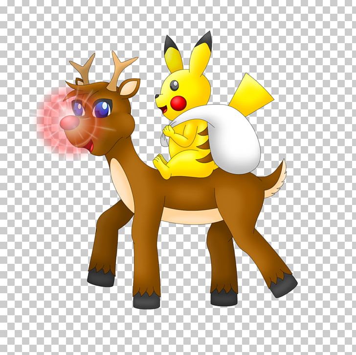 Pikachu Reindeer Fan Art Pok