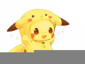 pikachu clipart cute