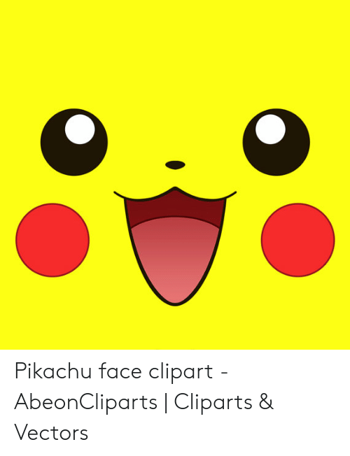 Pikachu Face Clipart