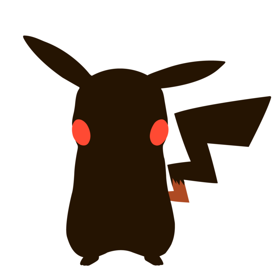 Pikachu clipart silhouette, Pikachu silhouette Transparent