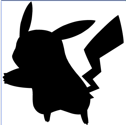 Pikachu silhouette baruga.