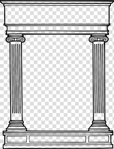Column Classical order , Cartoon Column transparent