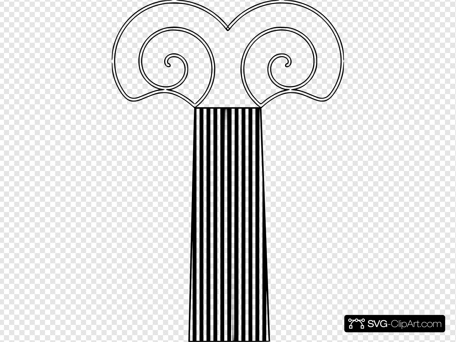 Decorative Pillar Clip art, Icon and SVG