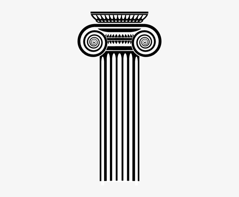 Roman pillars drawing.