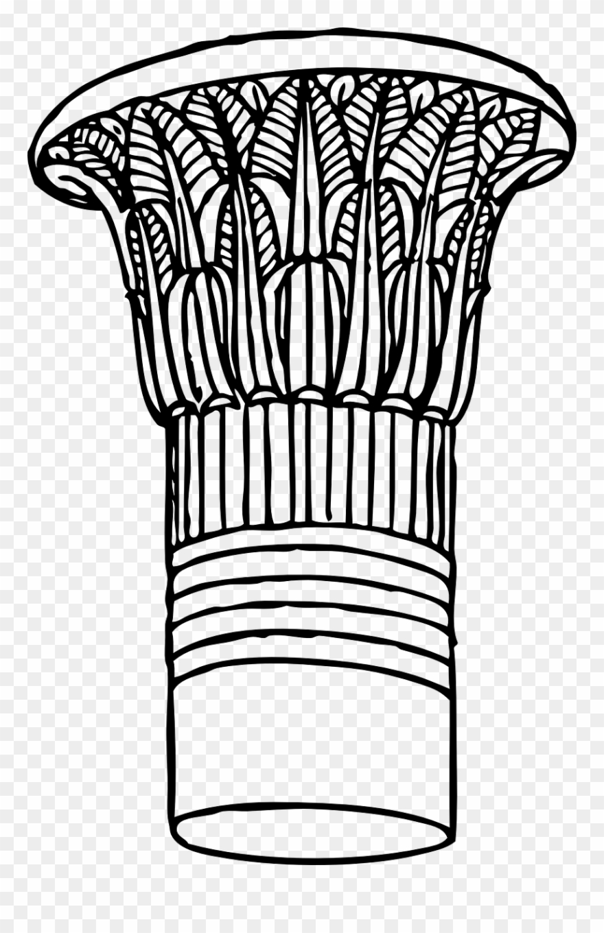 Gothic vector pillar.
