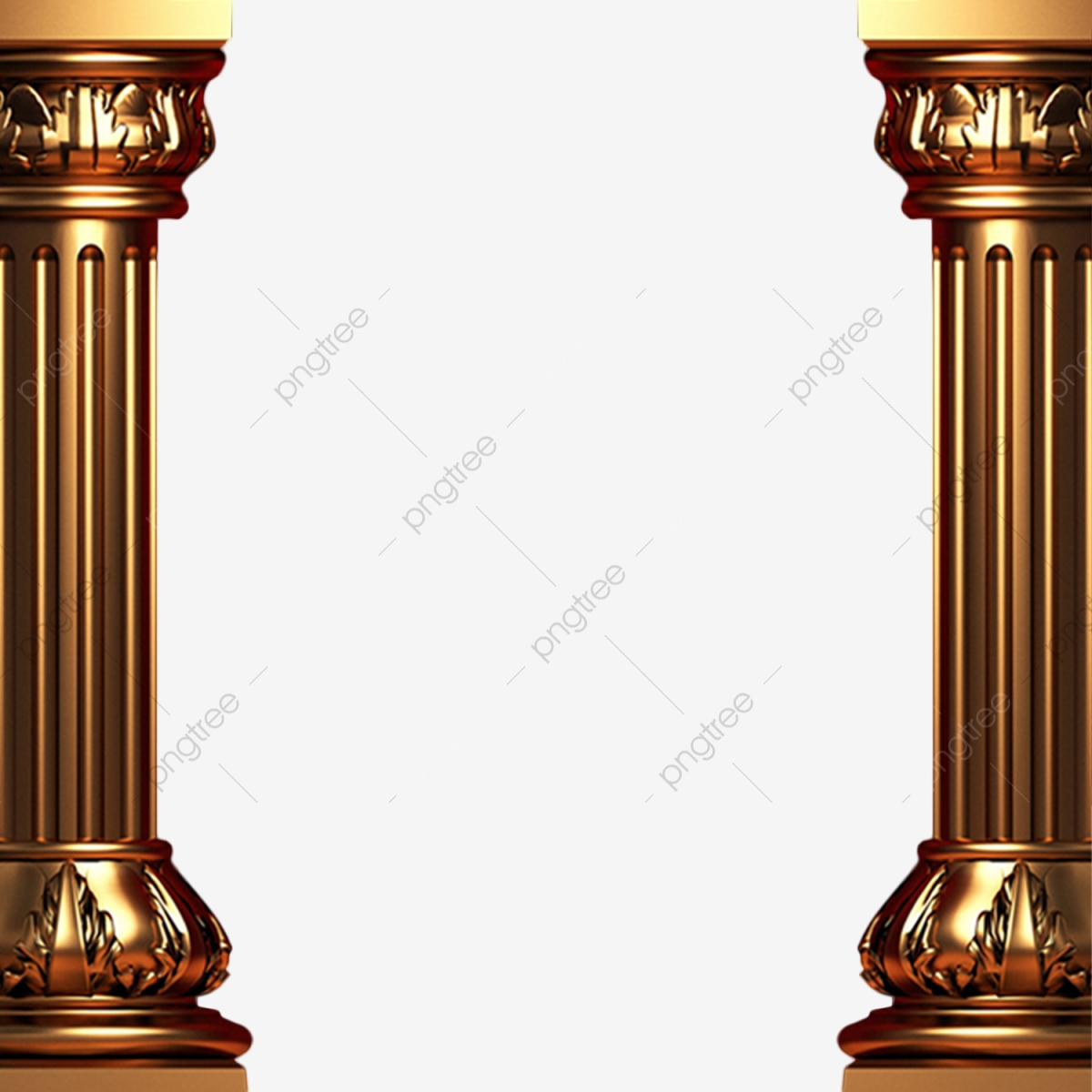Column clipart golden.
