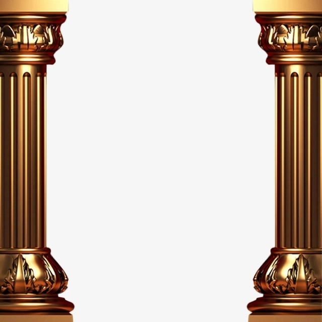 pillar clipart golden