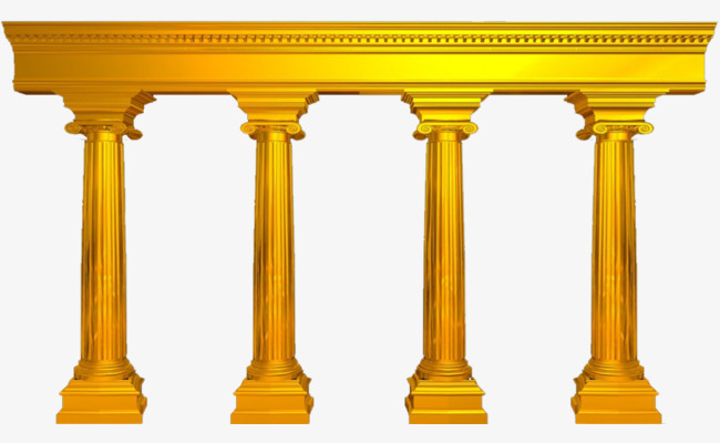 Golden pillars golden.