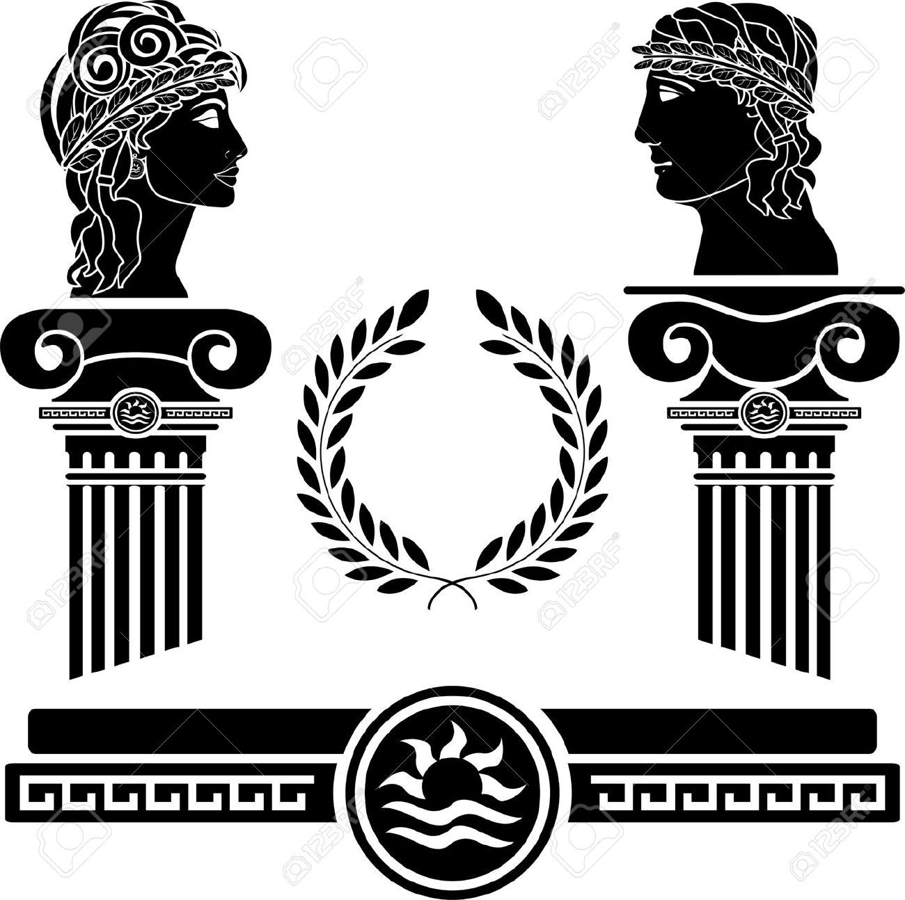 pillar clipart greek mythology