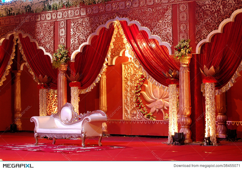 Indian wedding stage.