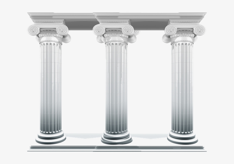 Picture Black And White Library Pillars Vector Greek