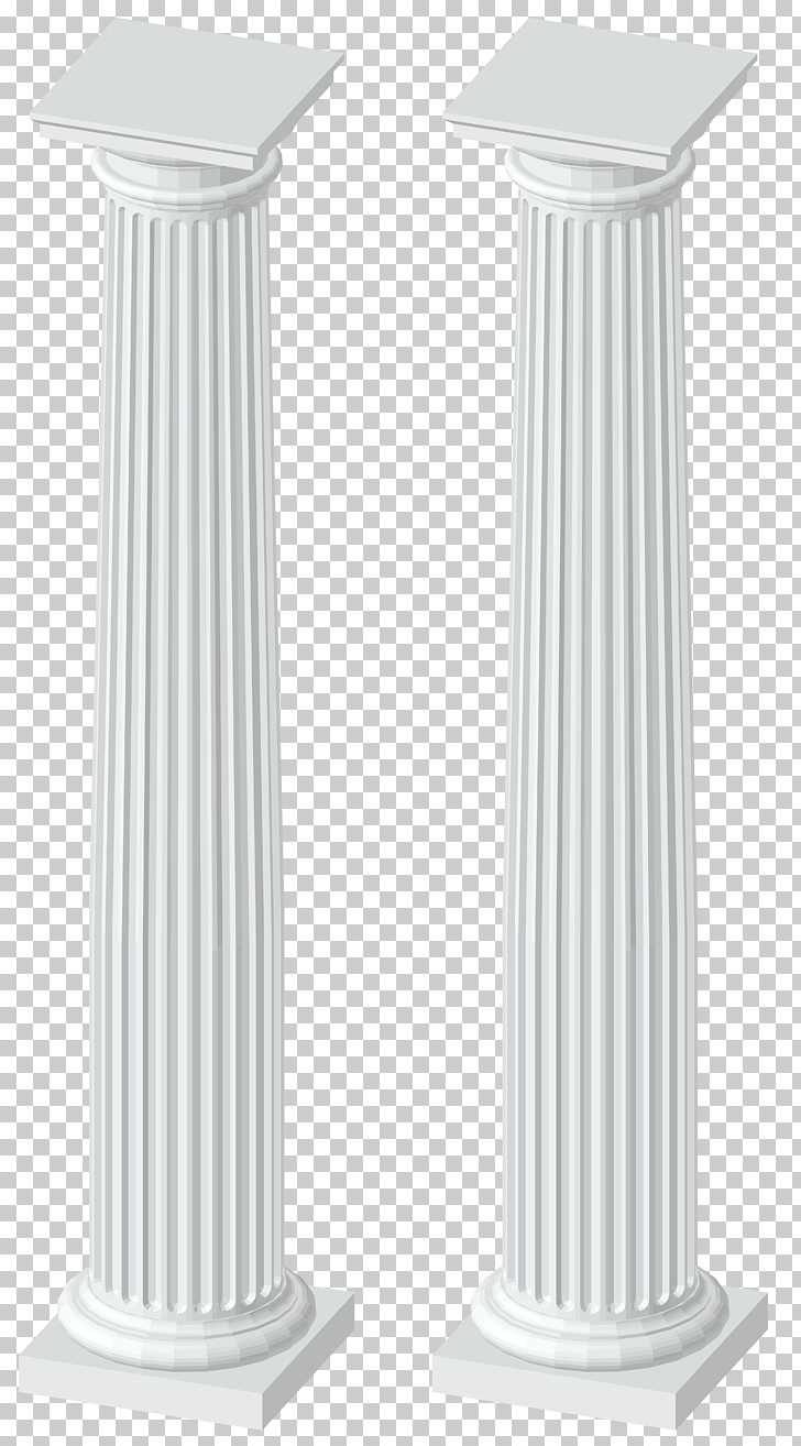 Angle white columns.