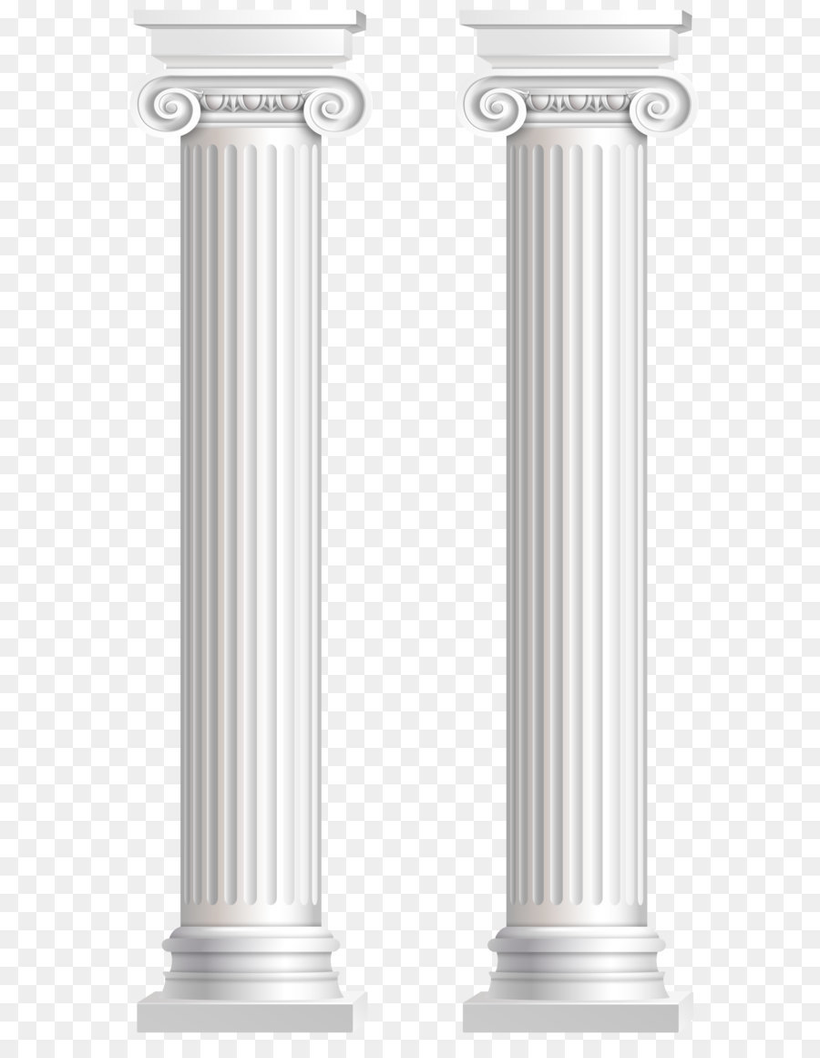 White pillars building.