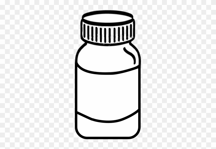 Png Black And White Download Pill Clipart Vitamin