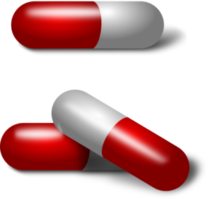 Red And White Pills Clip Art at Clker