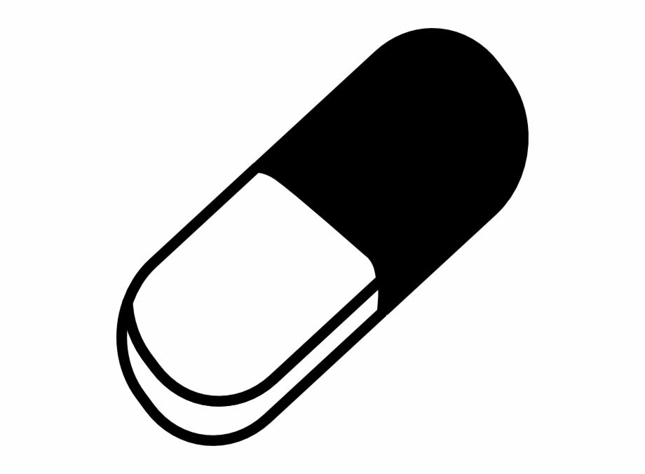 Free Pill Clipart Black And White, Download Free Clip Art