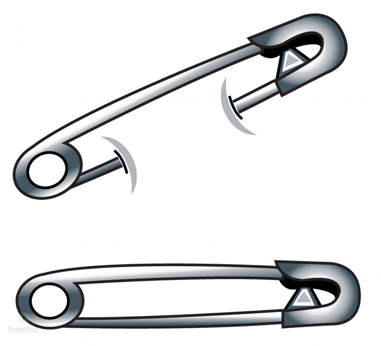 Safety pin cartoon clipart for free download