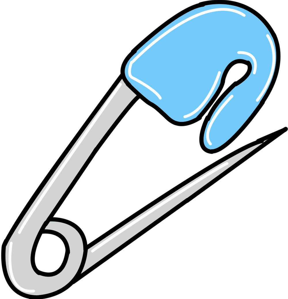 Baby Safety Pin Clipart