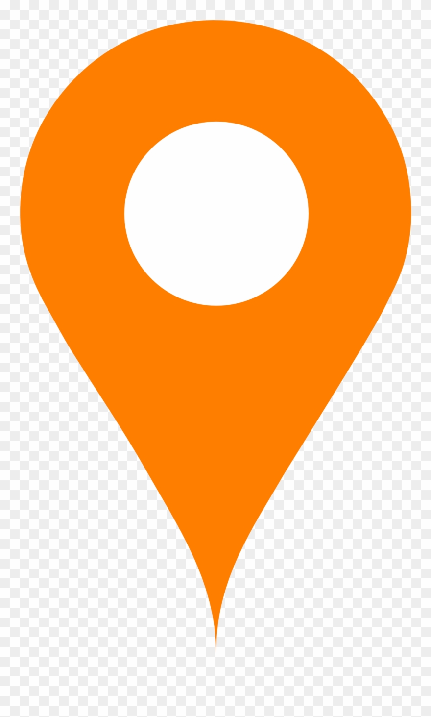 Orange map pin.