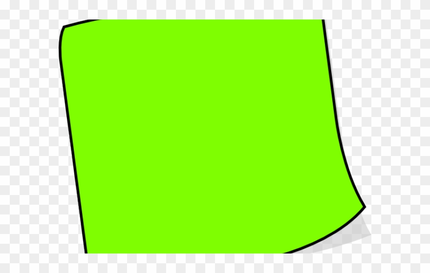 Green Clipart Sticky Note