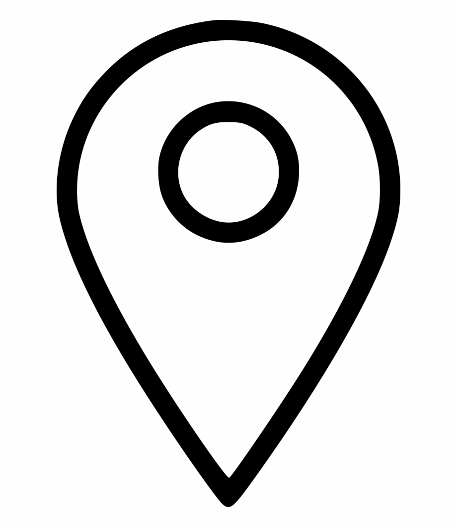 Map Marker Push Pin Left Yellow Icon Png