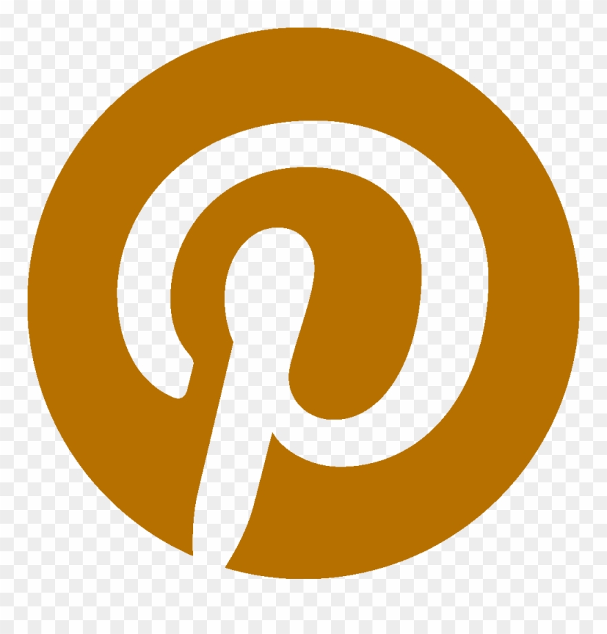 Gold Pinterest Logo Png Clipart