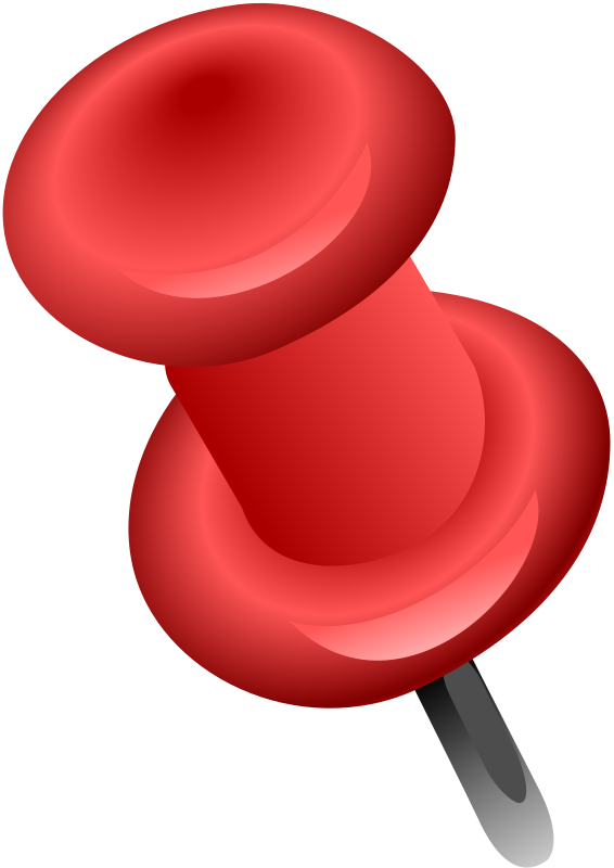 Red pin clipart.