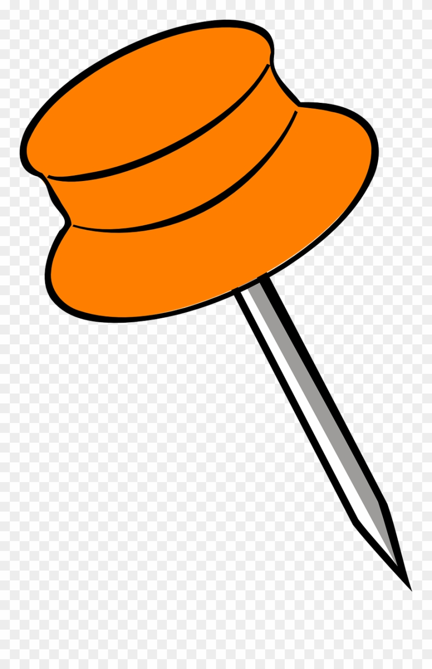 Orange pin pin.