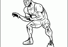 Wrestling pin clipart