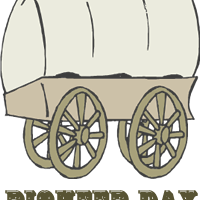 Pioneer day clipart.