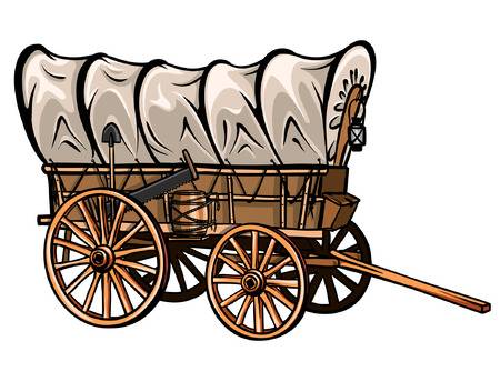 Pioneer wagon clipart.