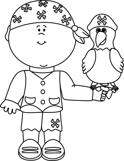 Free Black And White Pirate Clipart, Download Free Clip Art