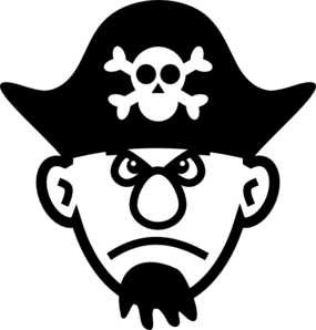 Free Black And White Pirate Clipart, Download Free Clip Art