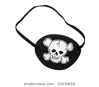 Pirate eye patch clipart
